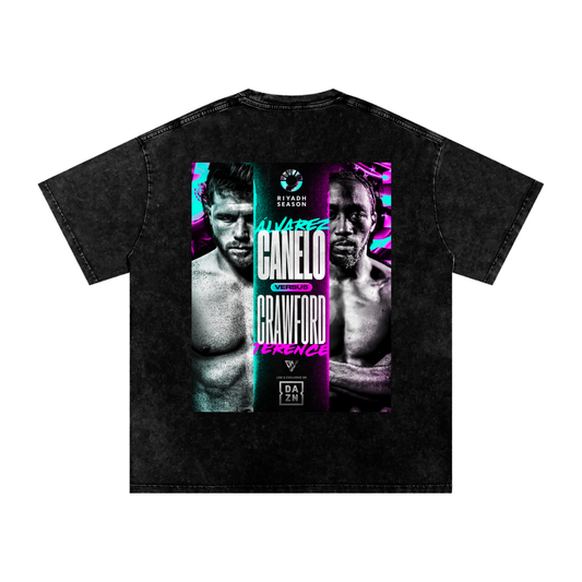 Snow Washed Oversized Cotton T-Shirt