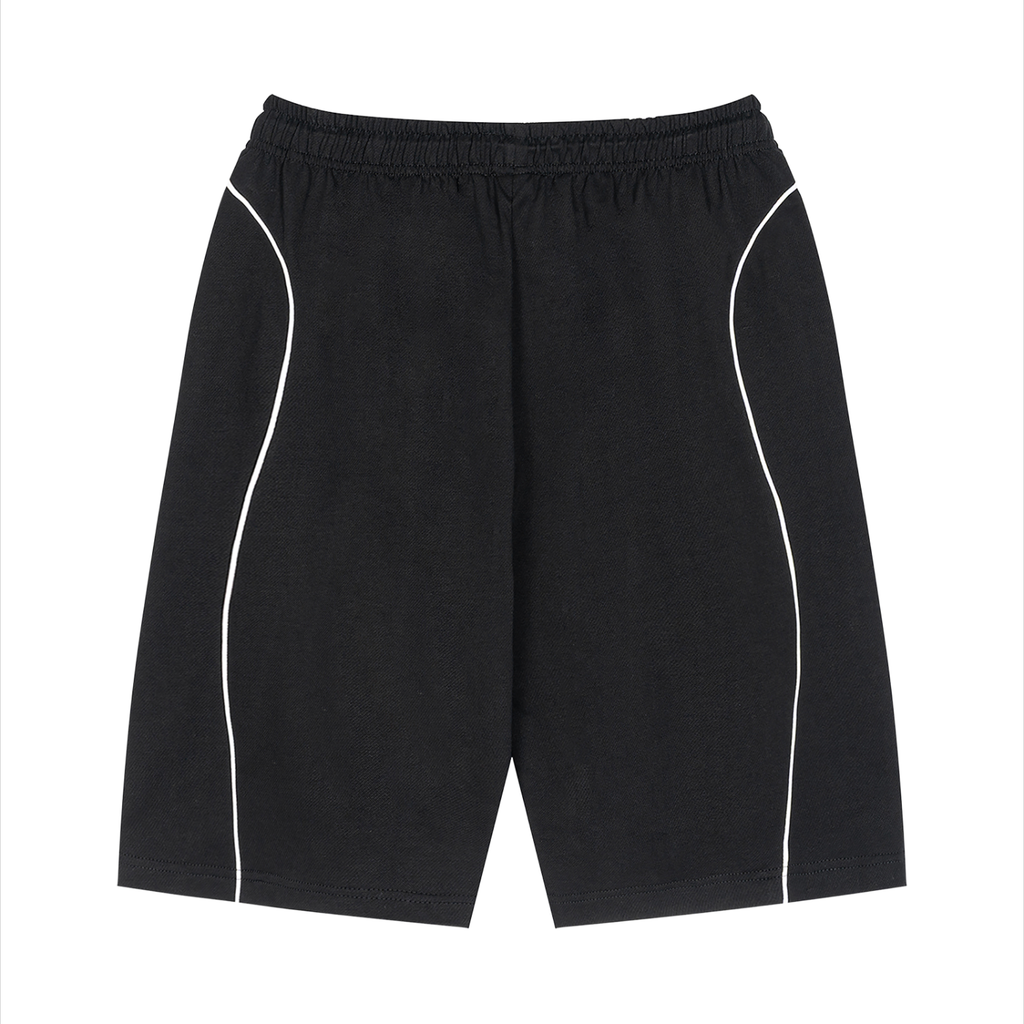 Piping Drawstring Shorts