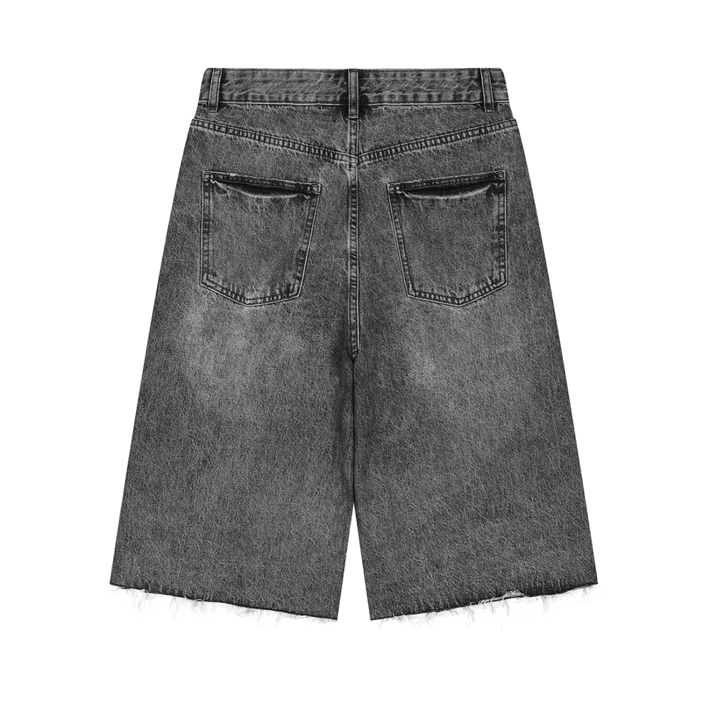 Men’s Vintage Wide Leg Denim Shorts