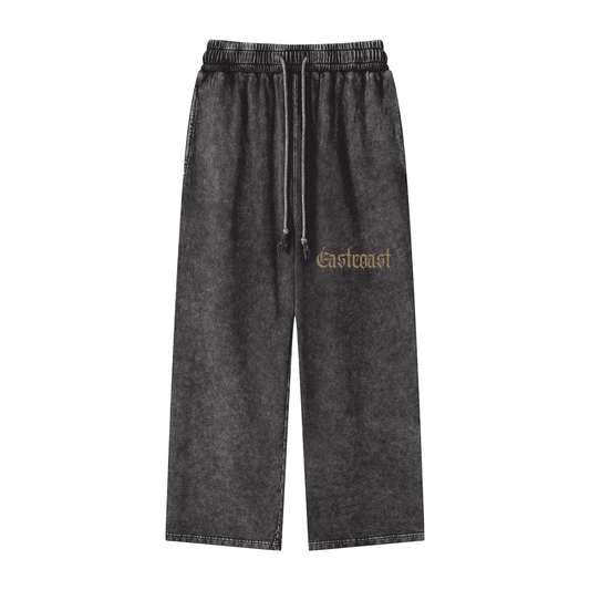 Snow Washed Straight Leg Pants