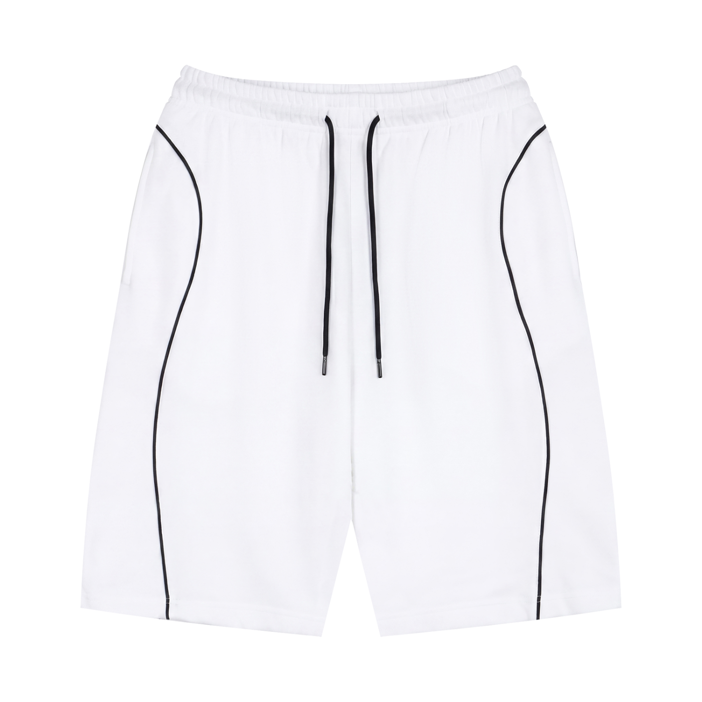 Piping Drawstring Shorts