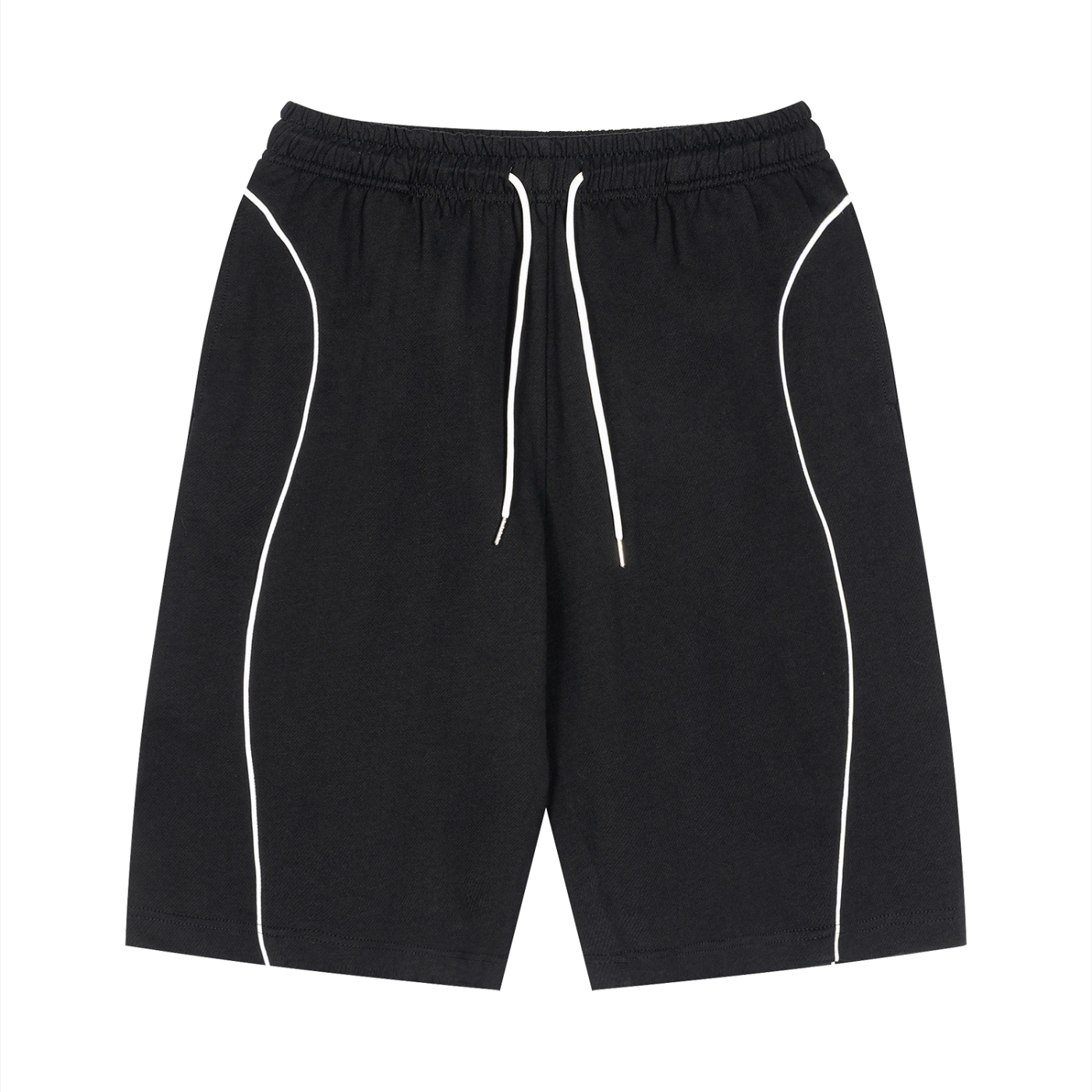 Piping Drawstring Shorts