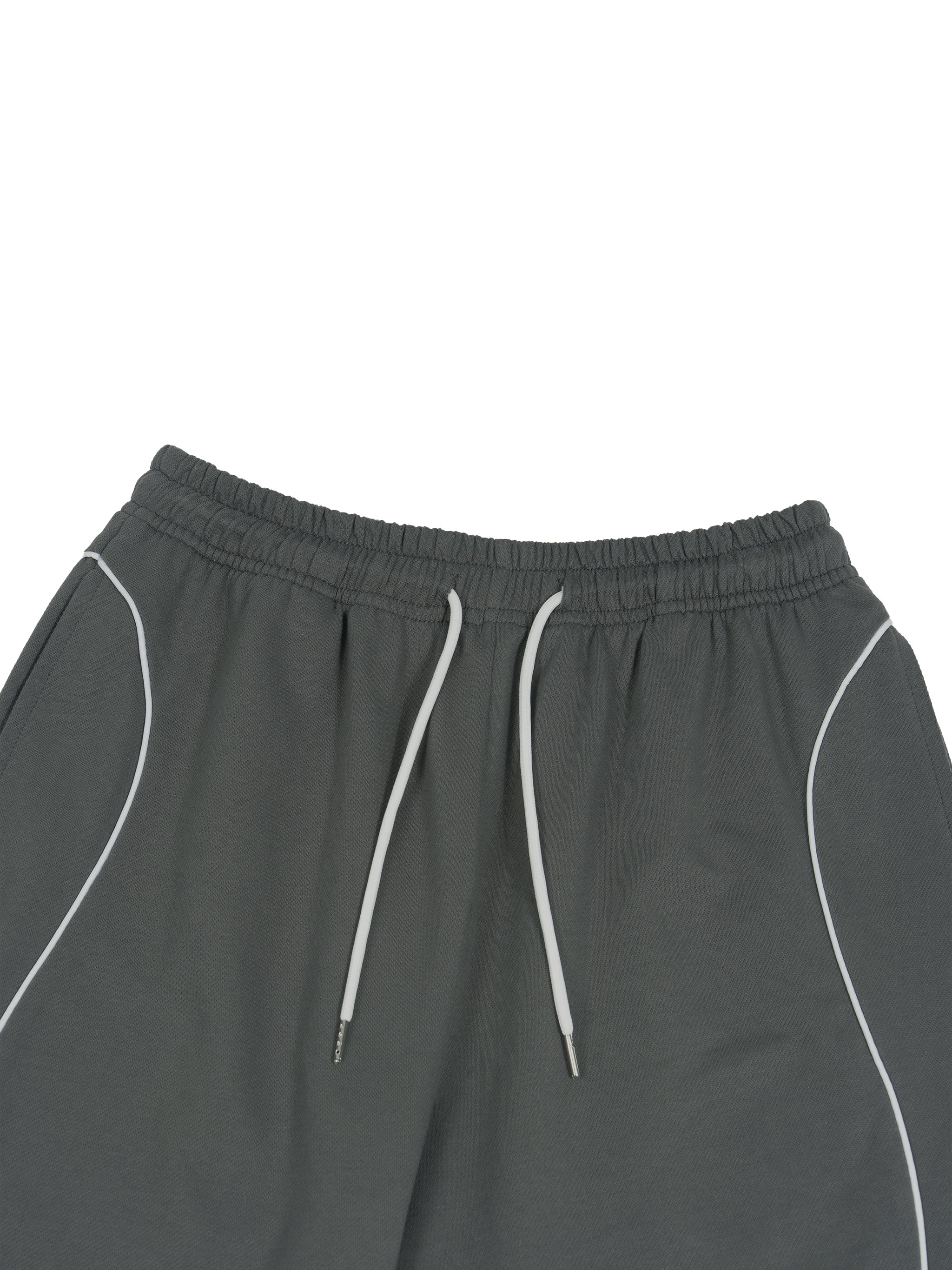 Piping Drawstring Shorts